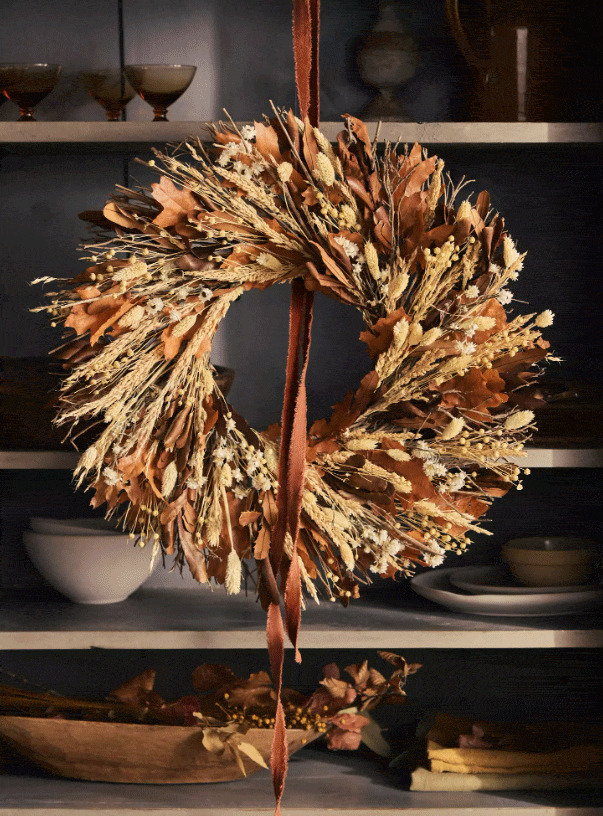 natural-dried-fall-wreath natural dried and preserved maple wreath