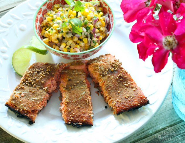 Spice-Rubbed Salmon Recipe | Pretty Handy Girl