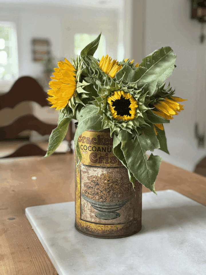 sunflowers-in-rustic-vase