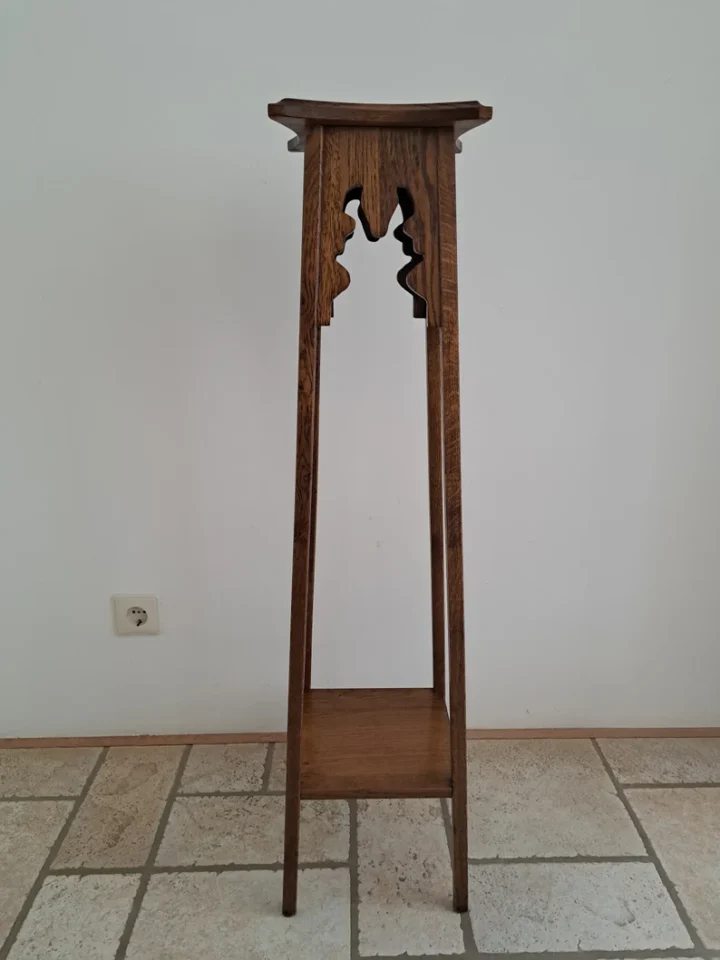 vintage-wooden-stand-720x960-1 tall wooden plant pedestal stand