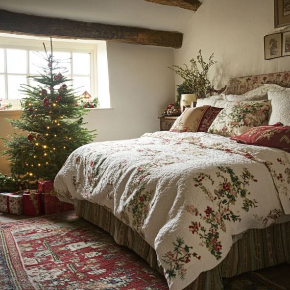 small-Christmas-tree-in-bedroom