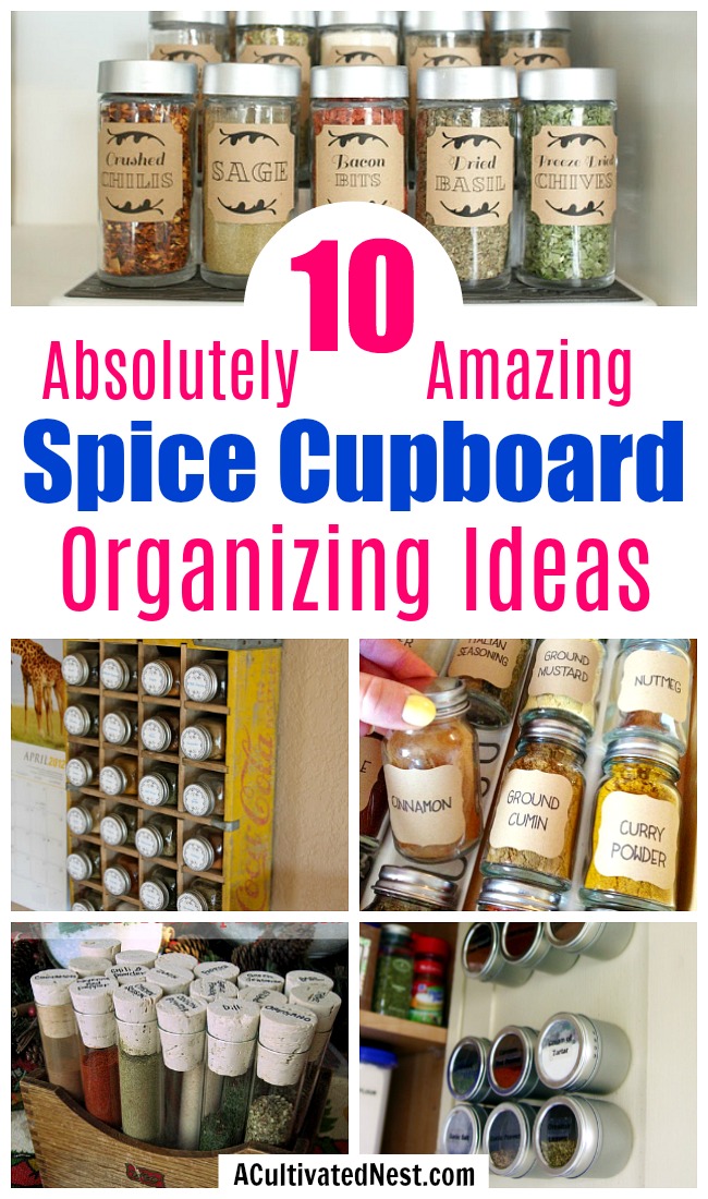 10 Spice Cupboard Organization Ideas