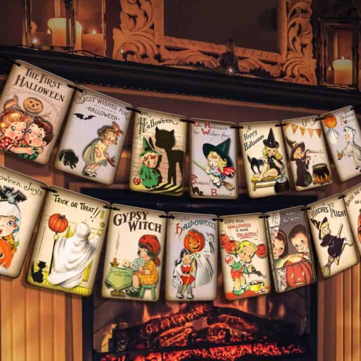 VINTAGE HALLOWEEN BANNER